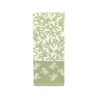 Busatti Laudemio Olive Tea Towel in Sage Green & Purple - 1 Each 13789