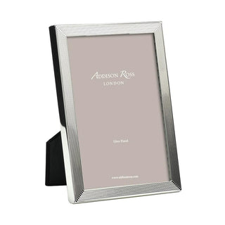 Addison Ross Grooved 4" x 6" Picture Frame in Silver - 1 Each 13800