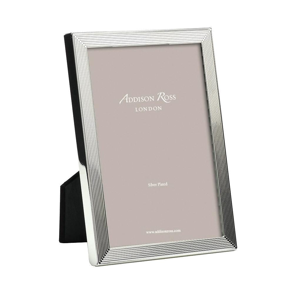 Addison Ross Grooved 4" x 6" Picture Frame in Silver - 1 Each 13800