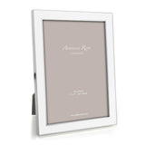 Addison Ross White Enamel 5" x 7" Picture Frame with Silver Trim - 1 Each 13811