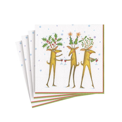 Caspari Moiré Paper Cocktail Napkins In Platinum - 20 Per Package Top Sellers | Home & Garden