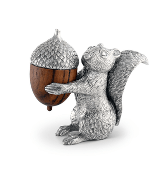 Vagabond House Squirrel with Wood Acorn Salt & Pepper Set 14976