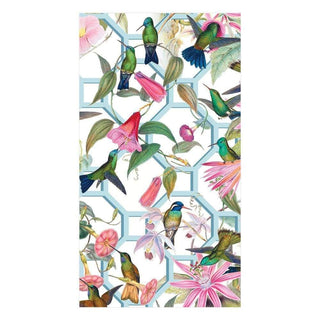 Caspari Hummingbird Trellis Paper Guest Towel Napkins - 15 Per Package 15110G