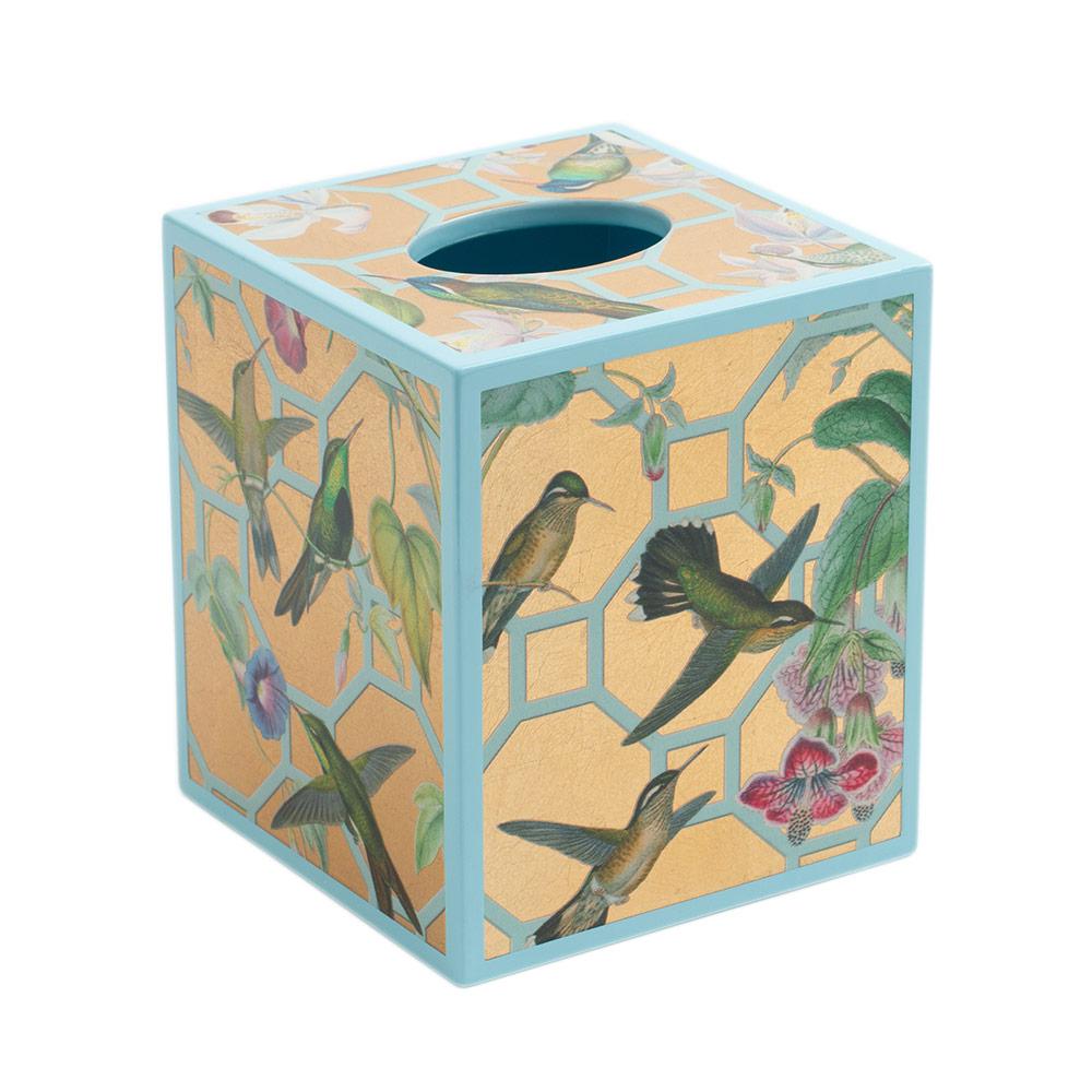 Chinese Bird Floral Tissue Box Cover - The Silver Oyster