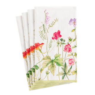 Caspari French Floral Paper Guest Towel Napkins - 15 Per Package 15160G