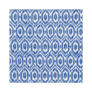 Caspari Amala Ikat Paper Luncheon Napkins in Blue - 20 Per Package 15233L