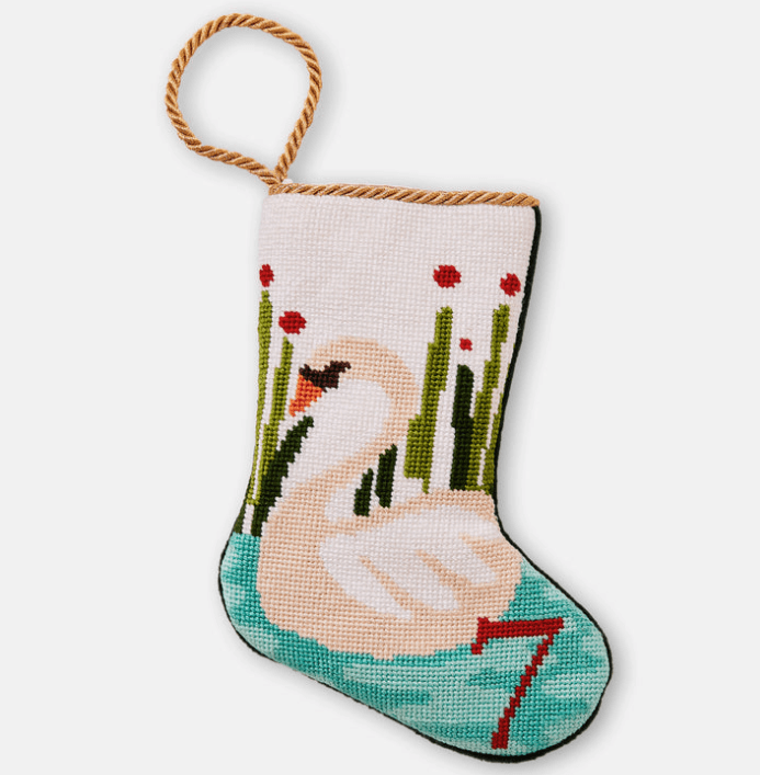 Bauble Stockings 12 Days- 7 Swans a Swimming Bauble Stocking 15247