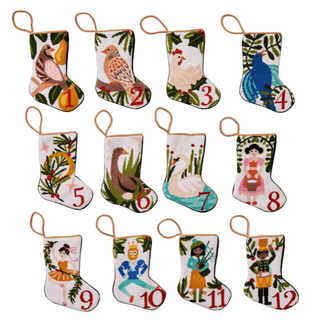 Bauble Stockings 12 Days- 10 Lords a Leaping Bauble Stocking 15250