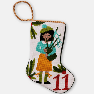 Bauble Stockings 12 Days- 11 Pipers Piping Bauble Stocking 15251