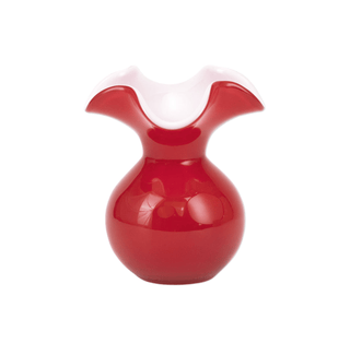 Vietri Hibiscus Bud Vase in Red 15256