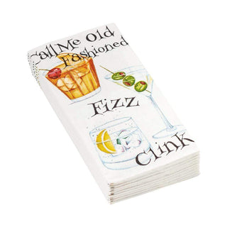 Caspari Cocktail Hour Facial Tissue Hankies - 10 Per Package 15300M