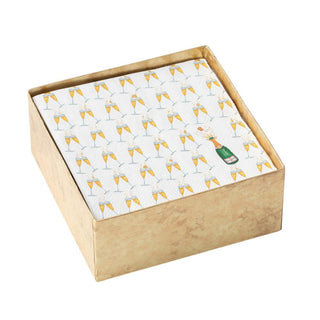 Caspari Bubbly Boxed Paper Cocktail Napkins - 40 Per Box 15310B