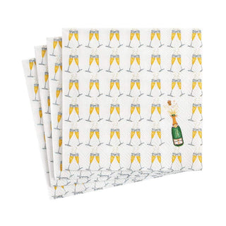 Caspari Bubbly Paper Cocktail Napkins - 20 Per Package 15310C