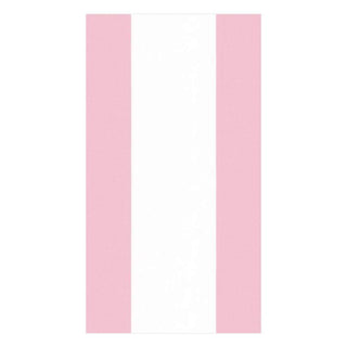 Caspari Bandol Stripe Paper Guest Towel Napkins in Petal Pink - 15 Per Package 15351G