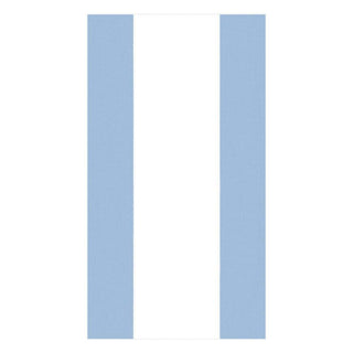 Caspari Bandol Stripe Paper Guest Towel Napkins in Light Blue - 15 Per Package 15355G