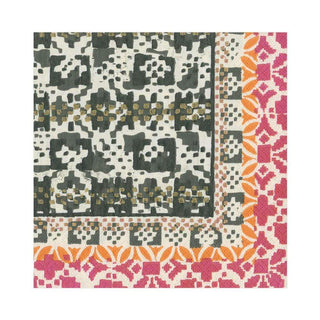 Caspari Frida Paper Luncheon Napkins in Black & White - 20 Per Package 15841L