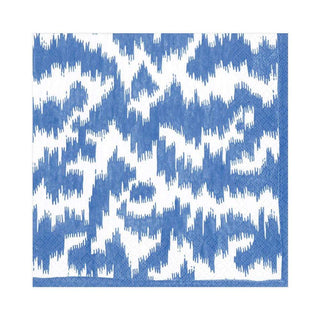 Caspari Modern Moiré Paper Luncheon Napkins in Blue - 20 Per Package 15951L