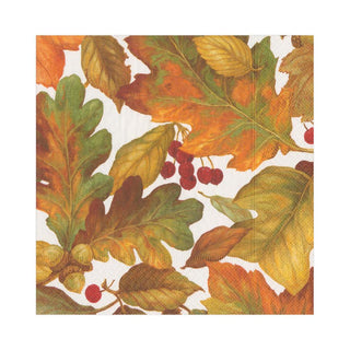 Caspari Autumn Leaves II Paper Luncheon Napkins - 20 Per Package 16260L