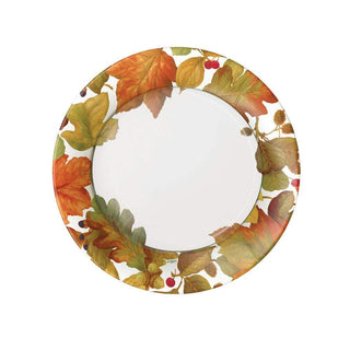 Caspari Autumn Leaves II Paper Salad & Dessert Plates - 8 Per Package 16260SP