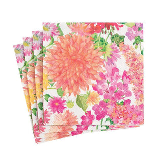 Caspari Summer Blooms Boxed Paper Cocktail Napkins - 40 Per Box 16390B