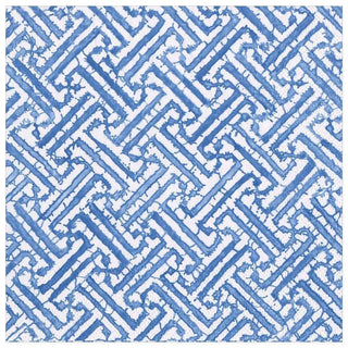 Caspari Fretwork Paper Dinner Napkins in Blue - 20 Per Package 16450D