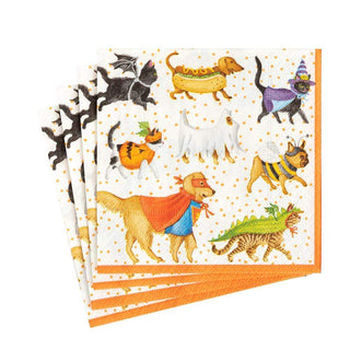 Caspari Pets in Costume Paper Luncheon Napkins - 20 Per Package 16560L