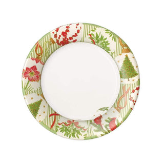 Caspari Botanical Ornaments Paper Salad & Dessert Plates - 8 Per Package 16650SP