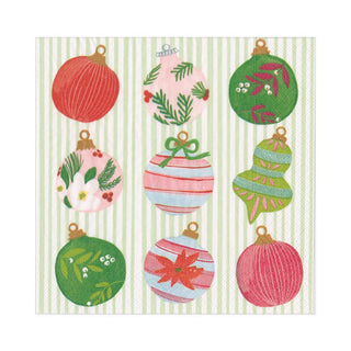 Caspari Painted Ornaments Paper Luncheon Napkins - 20 Per Package 16710L