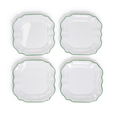 Two's Company Garden Soiree Dinner Plates in Green - Set of 4 16780