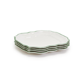 Two's Company Garden Soiree Dinner Plates in Green - Set of 4 16780