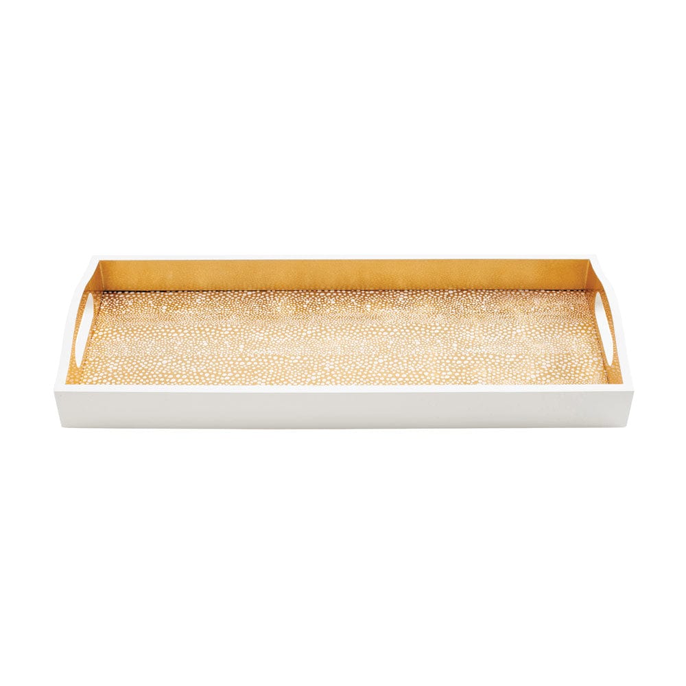 Pebble Lacquer Bar Tray in Gold Each Elegant Serveware – Caspari