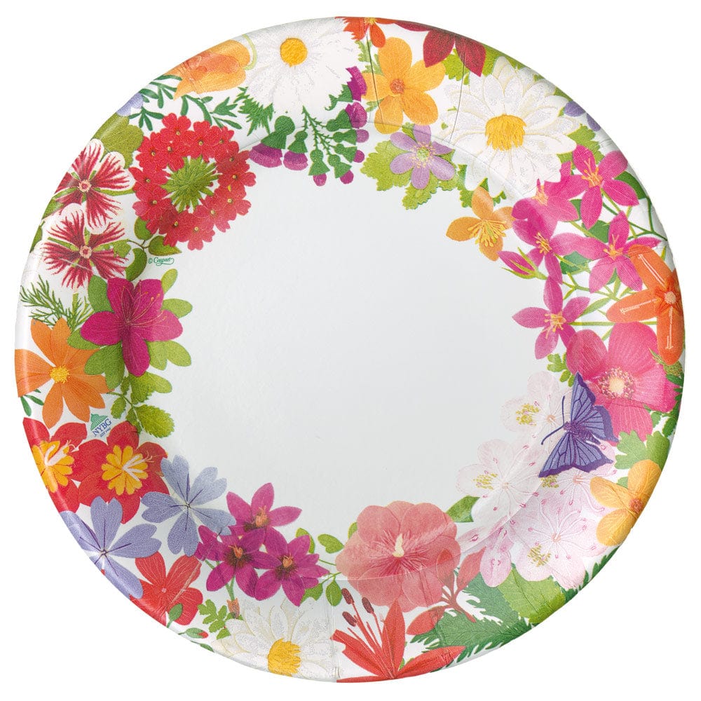 Halsted Floral Paper Dinner Plates Per Package Elegant Dining