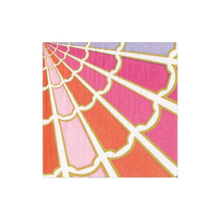 Caspari Color Wheel Paper Cocktail Napkins - 20 Per Package 16840C
