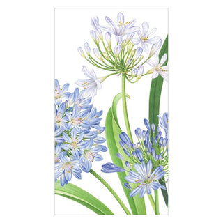 Caspari Agapanthus Garden Paper Guest Towel Napkins - 15 Per Package 16920G