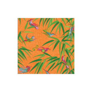 Caspari Birds in Paradise Paper Cocktail Napkins in Orange - 20 Per Package 16992C