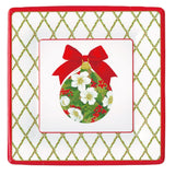 Caspari Ornament and Trellis Paper Dinner Plates - 8 Per Package 17210DP