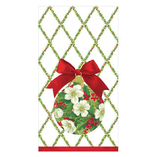 Caspari Ornament and Trellis Paper Guest Towel Napkins - 15 Per Package 17210G