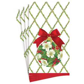 Caspari Ornament and Trellis Paper Guest Towel Napkins - 15 Per Package 17210G