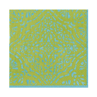 Caspari Annika Luncheon Napkins in Green - 20 Per Package 17304L