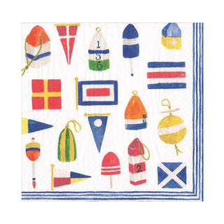 Caspari Nantucket Luncheon Napkins - 20 Per Package 17400L