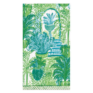 Caspari Garden Arbors Guest Towel Napkins - 15 Per Package 17430G