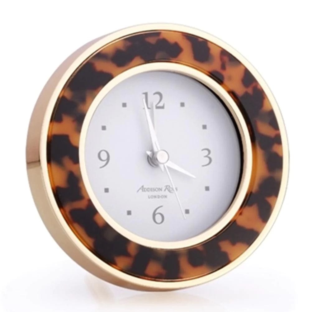 Addison Ross Tortoise & Gold Alarm Clock 17760
