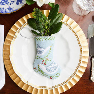 Bauble Stockings Peace on Earth in Blue Bauble Stocking 23878