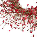 Mills Floral Berry & Pip Wreath in Red- 22" 27825