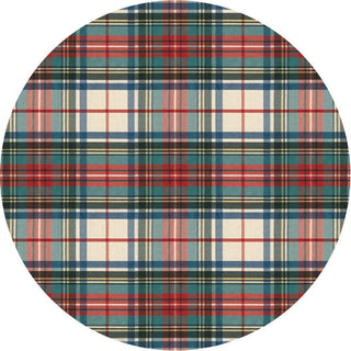 Caspari Dress Stewart Tartan Die-Cut Placemat - 4 Per Package 3054PMSX4