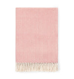 Sferra Celine Herringbone Throw in Salmon 30576