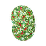 Caspari Holly and Mistletoe Die-Cut Coasters - 4 Per Package 3057CC