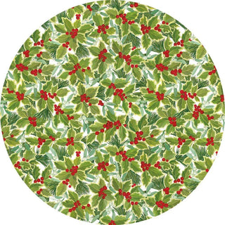 Caspari Holly and Mistletoe Die-Cut Placemat - 4 Per Package 3057PMSX4