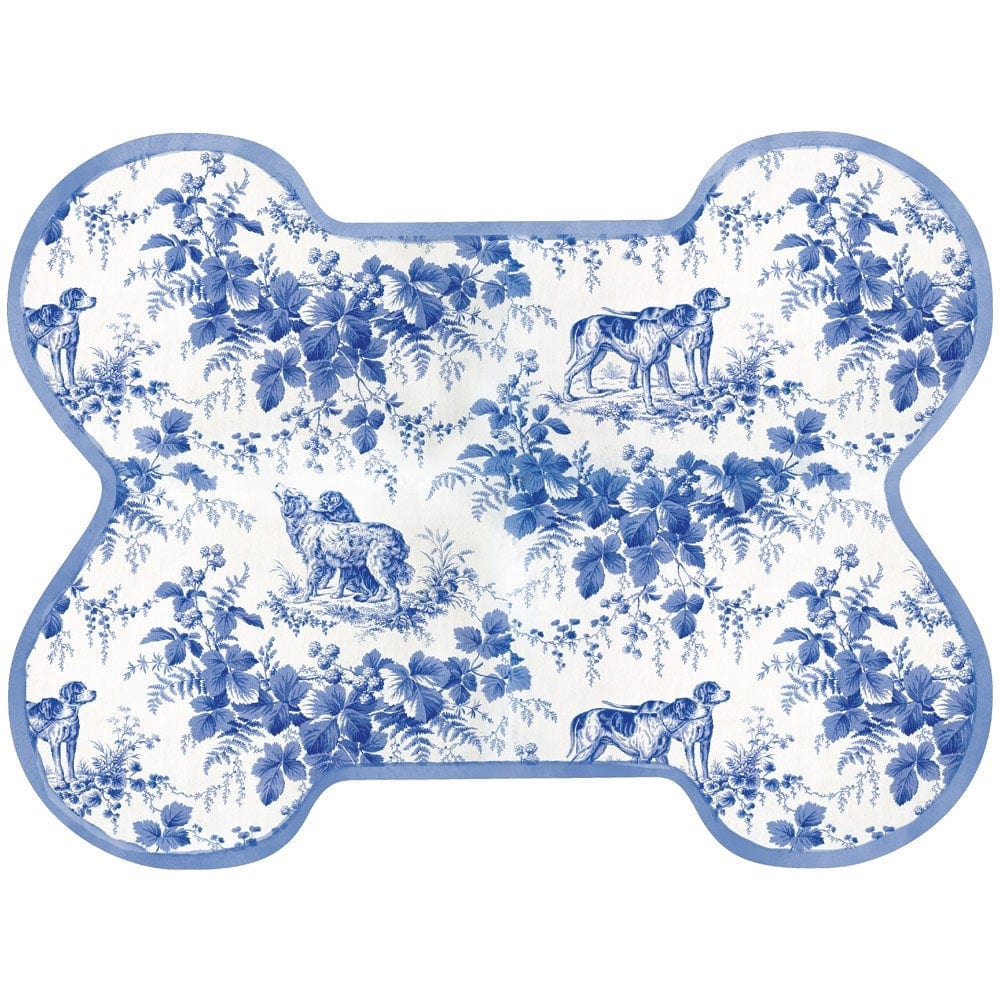 Blue Food and Water Bowl Mat - Pet Placemat – Wren Bird Lane