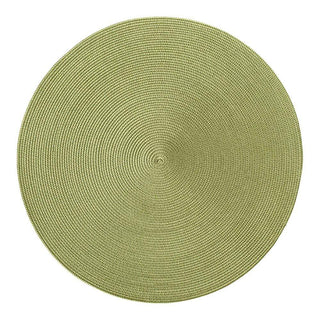 Deborah Rhodes Braided Round Placemat in Grass - 1 Each 38317